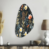 Nature'S Exquisite Floral Collage - Asymmetric Metal Wall Art