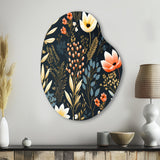 Nature'S Exquisite Floral Collage - Asymmetric Metal Wall Art