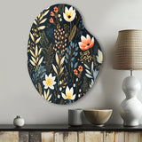 Nature'S Exquisite Floral Collage - Asymmetric Metal Wall Art