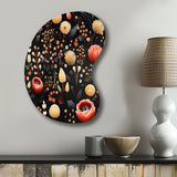 Bohemian Bliss Floral Pattern - Asymmetric Metal Wall Art