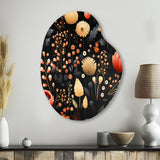 Bohemian Bliss Floral Pattern - Asymmetric Metal Wall Art