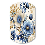 Classic Blue Harmony Bouquet - Asymmetric Metal Wall Art