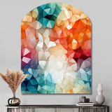 Colorful Playful Polyhedra Wonders - Asymmetric Metal Wall Art