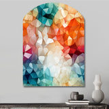 Colorful Playful Polyhedra Wonders - Asymmetric Metal Wall Art