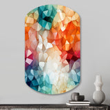 Colorful Playful Polyhedra Wonders - Asymmetric Metal Wall Art