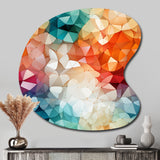 Colorful Playful Polyhedra Wonders - Asymmetric Metal Wall Art