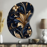 Opulent Allure Deep Navy - Asymmetric Metal Wall Art