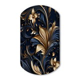 Opulent Allure Deep Navy - Asymmetric Metal Wall Art