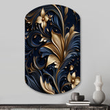 Opulent Allure Deep Navy - Asymmetric Metal Wall Art