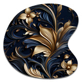 Opulent Allure Deep Navy - Asymmetric Metal Wall Art