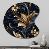 Opulent Allure Deep Navy - Asymmetric Metal Wall Art