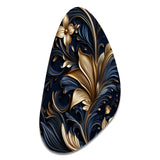 Opulent Allure Deep Navy - Asymmetric Metal Wall Art