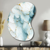 Oriental Elegance Marble Pattern - Asymmetric Metal Wall Art