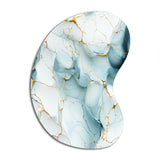 Oriental Elegance Marble Pattern - Asymmetric Metal Wall Art