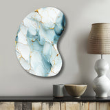 Oriental Elegance Marble Pattern - Asymmetric Metal Wall Art