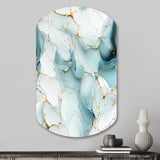 Oriental Elegance Marble Pattern - Asymmetric Metal Wall Art