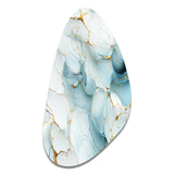 Oriental Elegance Marble Pattern - Asymmetric Metal Wall Art