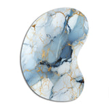 Serene Elegance Marble Pattern - Asymmetric Metal Wall Art