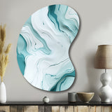 Lgith Green Zen Marble Harmony Channel - Asymmetric Metal Wall Art