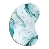 Lgith Green Zen Marble Harmony Channel - Asymmetric Metal Wall Art