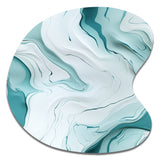 Lgith Green Zen Marble Harmony Channel - Asymmetric Metal Wall Art