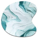 Lgith Green Zen Marble Harmony Channel - Asymmetric Metal Wall Art