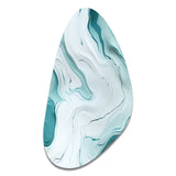 Lgith Green Zen Marble Harmony Channel - Asymmetric Metal Wall Art