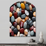 Timeless Meditation Stone Pattern - Asymmetric Metal Wall Art