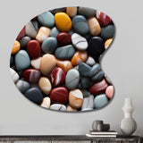 Timeless Meditation Stone Pattern - Asymmetric Metal Wall Art