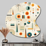 Midcentury Geometric Resurgence - Asymmetric Metal Wall Art