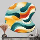 Mod Wave Revival - Asymmetric Metal Wall Art