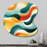 Mod Wave Revival - Asymmetric Metal Wall Art