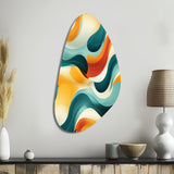 Mod Wave Revival - Asymmetric Metal Wall Art