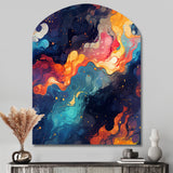 Cosmic Illusion Moody Patterns - Asymmetric Metal Wall Art