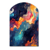 Cosmic Illusion Moody Patterns - Asymmetric Metal Wall Art