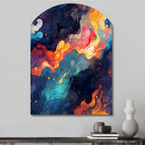 Cosmic Illusion Moody Patterns - Asymmetric Metal Wall Art