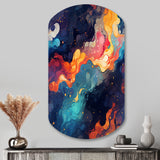 Cosmic Illusion Moody Patterns - Asymmetric Metal Wall Art