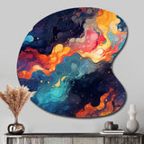 Cosmic Illusion Moody Patterns - Asymmetric Metal Wall Art