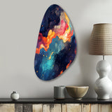 Cosmic Illusion Moody Patterns - Asymmetric Metal Wall Art