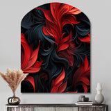 Noir Illusions Moody Patterns - Asymmetric Metal Wall Art