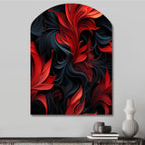 Noir Illusions Moody Patterns - Asymmetric Metal Wall Art