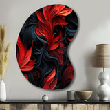 Noir Illusions Moody Patterns - Asymmetric Metal Wall Art