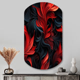 Noir Illusions Moody Patterns - Asymmetric Metal Wall Art