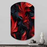 Noir Illusions Moody Patterns - Asymmetric Metal Wall Art