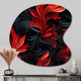 Noir Illusions Moody Patterns - Asymmetric Metal Wall Art