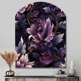 Shadowed Elegance Moody Patterns - Asymmetric Metal Wall Art