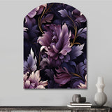 Shadowed Elegance Moody Patterns - Asymmetric Metal Wall Art