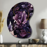 Shadowed Elegance Moody Patterns - Asymmetric Metal Wall Art