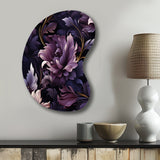 Shadowed Elegance Moody Patterns - Asymmetric Metal Wall Art