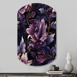 Shadowed Elegance Moody Patterns - Asymmetric Metal Wall Art